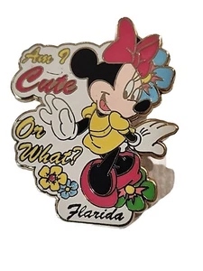 Disney Pin Minnie Mouse Am I Cute or What? Jerry Leigh Florida 48900 - Picture 1 of 2