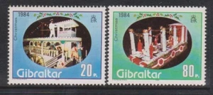 GB GIBRALTAR 1984 Christmas Epiphany Floats SG 514-515 MNH XMAS NOEL WEIHNACHTEN - Picture 1 of 1