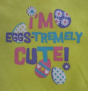Baby's 1st First I'm Eggs-Tremely Cute Easter & or Mother's Day One Piece 0-18 - Bild 1 von 1