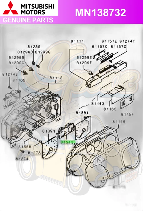 Medidor de temperatura de combustible y agua genuino OEM Mitsubishi Montero Pajero MN138732 Foto 1 de 1