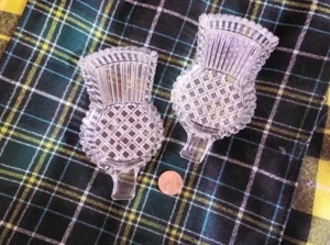 THISTLE SET OF 2 TRINKET DISHES - Picture 1 of 4