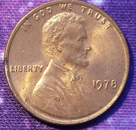 1978 Cent Penny, No Mint Mark Rare Cover