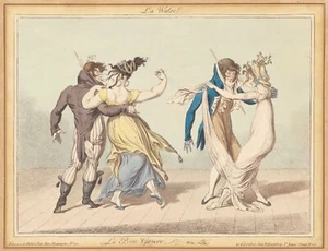 13175.Póster decorativo.Diseño de pared de habitación.Arte interior vintage.Bailarines de sal victorianos - Imagen 1 de 1