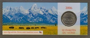 USA385.1 - USA - 1/4 dollar. 2006 D Quarter - Condition: NORTH DAKOTA