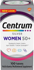 Centrum Silver Multivitamin for Women 50 Plus, Multimineral Supplement, 100 Ct.