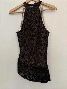Principles 100% Silk Halterneck Top Size 14 - Picture 1 of 11