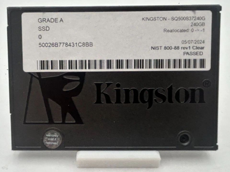 Kingston Q500 240GB Internal 2.5" Solid State Drive (SQ500S37/240G) - Image 1 of 1
