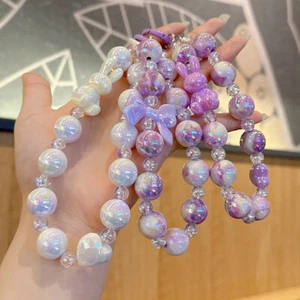Bow Bunny Beads Mobile Phone Chain-v - Picture 1 of 13