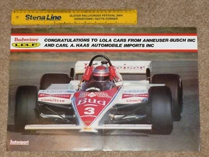 Original 1983 INDYCAR POSTER - MARIO ANDRETTI - LOLA T700 - Bild 1 von 3