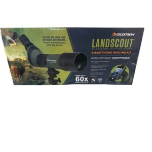 Celestron LandScout Spotting Scope 20-60x65mm with Smartphone Kit NEW - Picture 1 of 5
