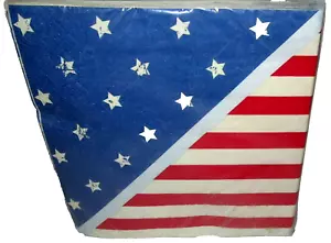 PATRIOTIC BEVERAGE NAPKINS ~ 48 Ct. ~ 3 Ply ~ 9.8" x 9.75" ~ AMERICANA FLAG - Picture 1 of 1