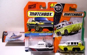 1:64 Matchbox Diecast Rescue Speed Police Boats Amphibian Yacht Schiff Spielzeug Lot #7 - Bild 1 von 1
