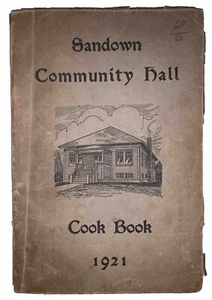 1921, 1st, SANDOWN COMMUNITY HALL COOK BOOK, NEW HAMPSHIRE - Picture 1 of 9