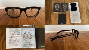 USED CHROME HEARTS SEE YOU IN TEA SUNGLASSES WELLINGTON COMPLETE Black Frame - Picture 1 of 13