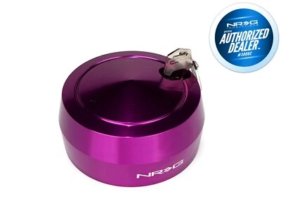 Nuevo volante liberación rápida NRG bloqueo rápido con 2 llaves púrpura SRK-201PP Foto 1 de 3