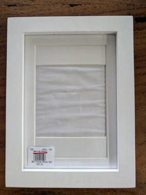 POTTERY BARN Juego de 4 marcos de galería de madera - 6x8 - Blanco - NUEVO Foto 1 de 3