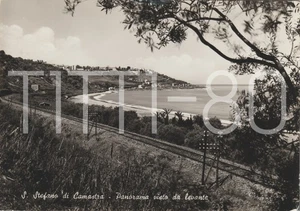 S. STEFANO DI CAMASTRA - PANORAMA VISTO DA LEVANTE - FERROVIA (MESSINA) 1954 - Picture 1 of 1