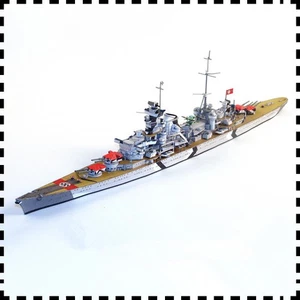 1:400 WW II DKM Prinz Eugen Heavy Cruiser DIY Handcraft Paper Model Kit - Picture 1 of 5