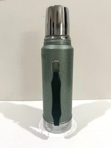Vintage 14" Aladdin Stanley RH94 Stahl Quart Thermoskanne grüne Flasche komplett sauber - Bild 1 von 9