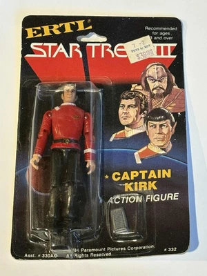 ERTL Star Trek III 1984 Capt Kirk Action Figure New Sealed - Image 1 of 3