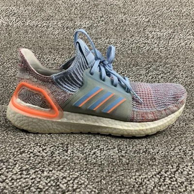 Adidas Ultraboost 19 Womens 9.5 Running Shoes Coral Glow Blue Athletic Sneakers - Image 1 of 4
