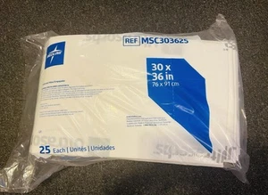 NUEVO Medline Ultrasorbs Premium Almohadillas Desechables para Cama, Grandes 30 x 36 - 25 Almohadillas - Imagen 1 de 2