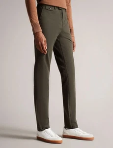 Ted Baker London Mens Genay Irvine Slim Fit Chinos Trousers in Khaki 38R NWT$150 - Picture 1 of 10