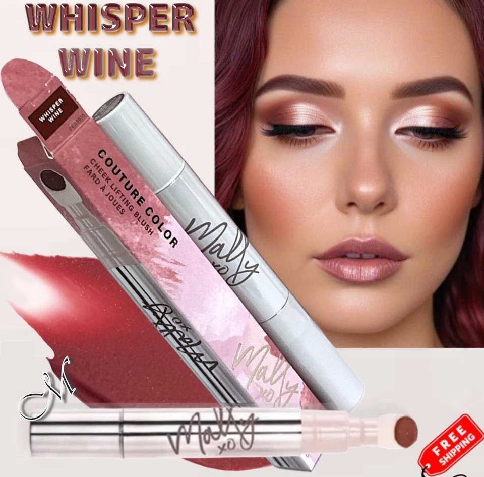 Mally XO Couture Color Cheek Lifting Blush*~ Whisper Wine (Burgundy) 3ml NIB $24 - Image 1 of 4