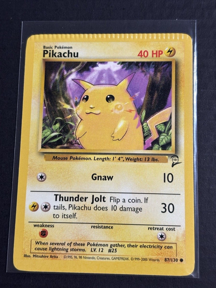 Pikachu yellowcheekピカチュウ 英語版 base set 2 2nd Edition Pikachu YELLOW CHEEKS Base Set 1999 Pokemon Card