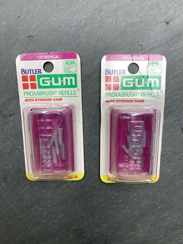Butler GUM Proxabrush Refills #612 CYLINDRICAL Refills 8 Pack NOS SEALED Step 3 - Image 1 of 2
