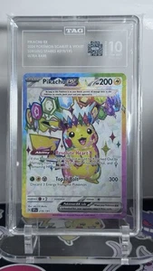Tag 10 Pikachu Ex 219 FULL ART Ultra Rare Surging Sparks Pokemon Karte GEM MINT - Bild 1 von 2