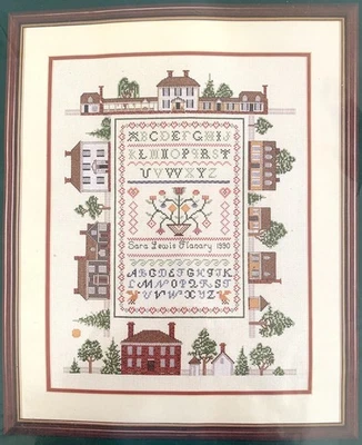 Williamsburg by Elsa Williams Cross Stitch Kit AROUND THE PALACE GREEN SAMPLER - Image 1 of 3