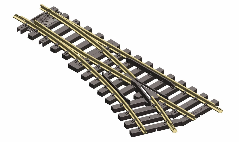 Piko 35229 G R3 22.5 Degrees Right Hand Manual Switch Turnout - Image 1 of 1
