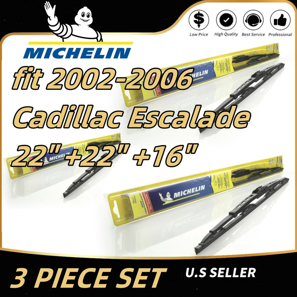 Limpiaparabrisas 3pk delantero trasero estándar Cadillac Escalade 2002-2006 30221x2/160 Foto 1 de 4