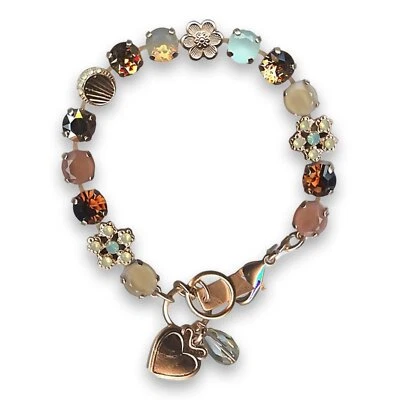 Pulsera de Mariana Woman Exquisito Ópalo y Cristales Marrones de Swarovski Foto 1 de 4