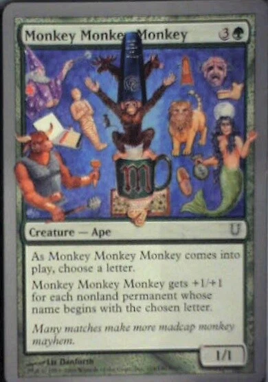 Monkey Monkey Monkey - Unhinged: #104, Magic: The Gathering Nm R228 - Image 1 of 1