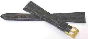 RADO LADIES GREY GENUINE CROCODILE 8176 WATCH BAND 16MM - Picture 1 of 2