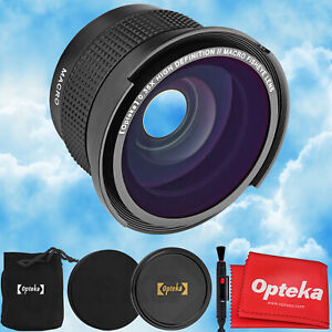 Opteka 0.35x Panoramic Macro Fisheye for Sony FE 50mm f/2.8 Macro Lens