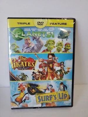 Pirates / Planet 51 / Surf's Up (DVD) Brand New Factory Sealed - Image 1 of 2