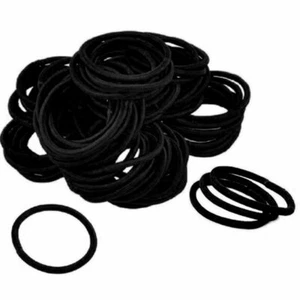 100 Thick Hair Ties Elastics Ponytail Holders Elastic Bands Bulk Lot Wholesale - Picture 1 of 7