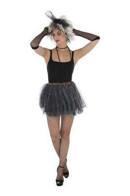 Zac's Alter Ego® Vestido Extravagante 5 Peças Instantâneo Anos 80 Conjunto Pop Retrô - Imagem 1 de 3