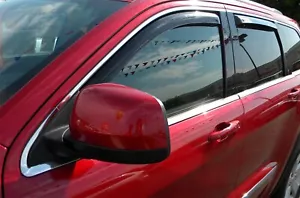 VISERAS DE VENTANA EN CANAL PARA GMC TERRAIN 2010-2017 (JUEGO COMPLETO) HUMO OSCURO - Imagen 1 de 2
