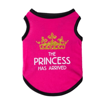 PrintedVest Princess Crown Vest Dog Vest Pet Vest Cotton Vest Cute Cotton Sweet! - Image 1 of 4