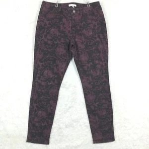 Cabi Damen Jeans Skinny Denim lila schwarz Twilight Camo Stretch Mid Rise 10 - Bild 1 von 10