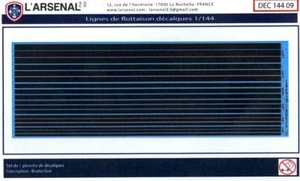 L'Arsenal Models 1/144 SCHWARZ STIEFELLINIEN ABZIEHBILD SET - Bild 1 von 2