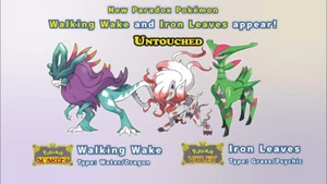 Pokémon Escarlata y Violeta 🙂 Nuevo Pokémon Paradoja Caminar Wake y Hojas de Hierro - Imagen 1 de 4