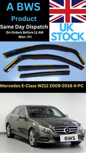 Mercedes E-Class W212 2009-2016 4door Saloon Wind Deflectors 4pcs (BWS) Uk-Stock - Picture 1 of 6