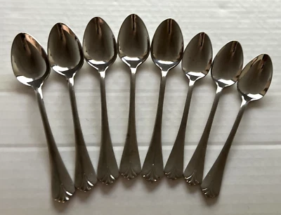 Kirk Stieff Flatware 1984 Sprig Teaspoon Tablespoons Stainless 18/8 8 Piece Lot Foto 1 de 4