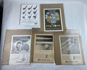 Lot of 5 Sports Vintage Collectible Ads Union Bank US Rubber Sports Illustrated - Picture 1 of 4