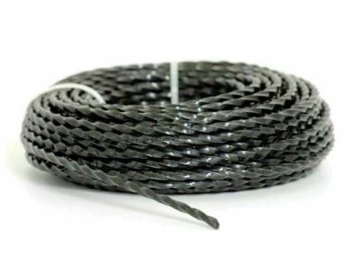 BRADAS 2,4 mm x 15 m SCHWERLAST TWIST RASENTRIMMER SCHNUR FÜR BENZIN RASENTRIMMER DRAHT SCHNUR
